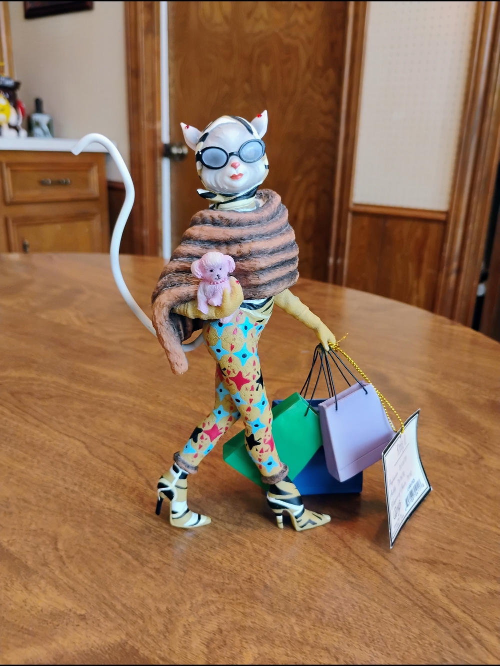 Margaret Le Van "Kitty-O" Handcrafted Ceramic Cat Figurine By Artisan Flair Inc - Picture 1 of 11
